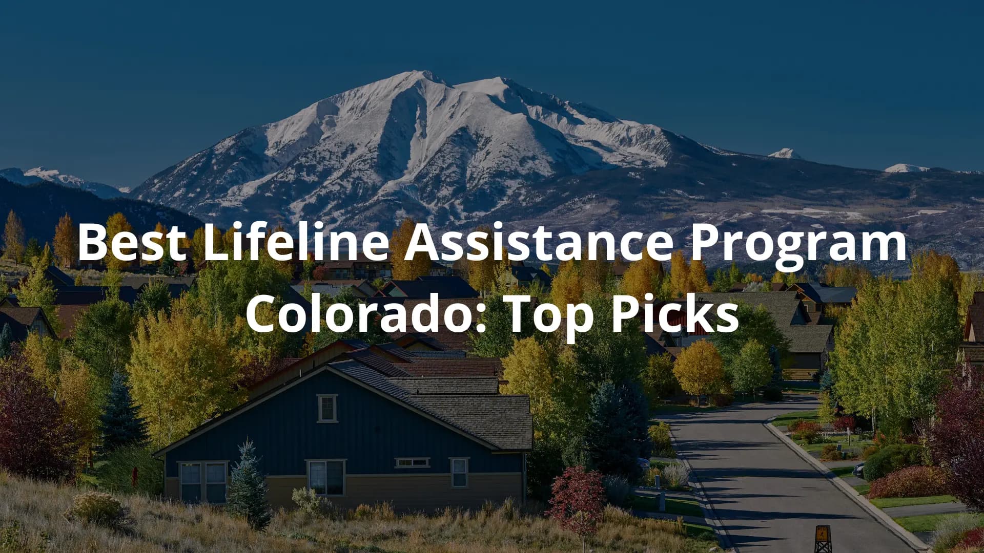 Best Lifeline Assistance Program Colorado