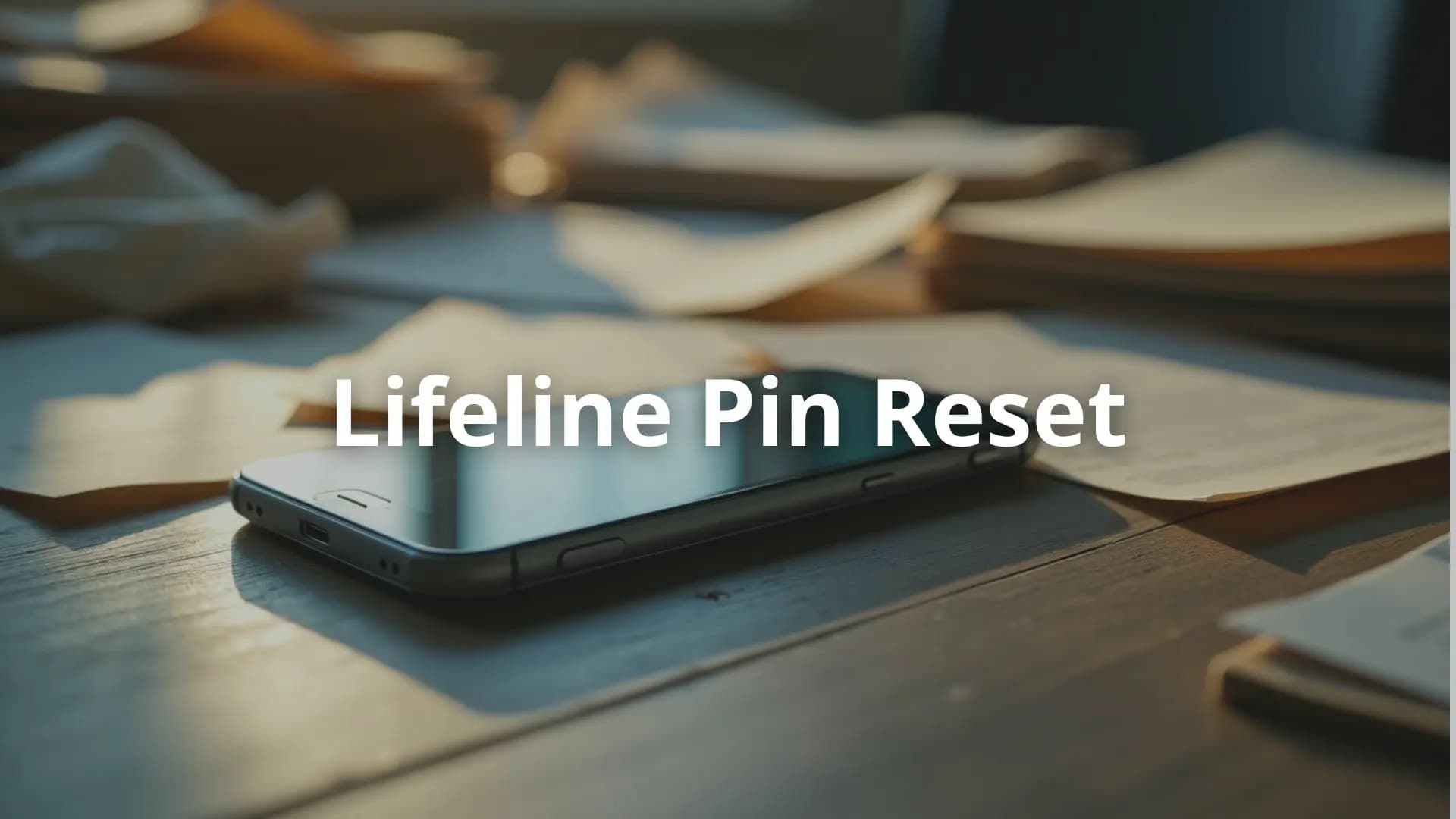 Need a Lifeline PIN reset? phone, sim card