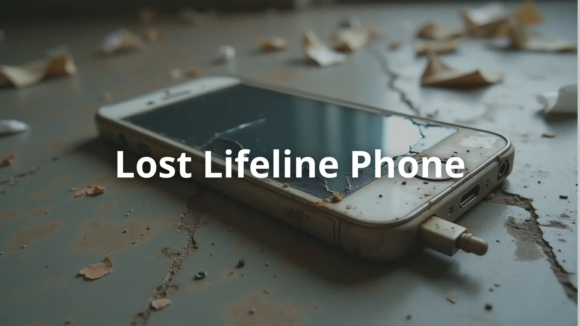 Broken phone, phone, broken, Lost Lifeline phone